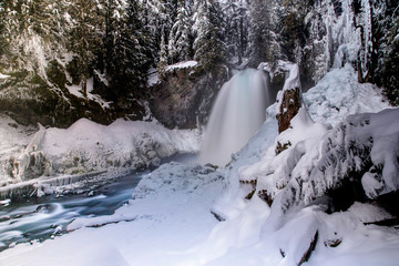 waterfall in winter