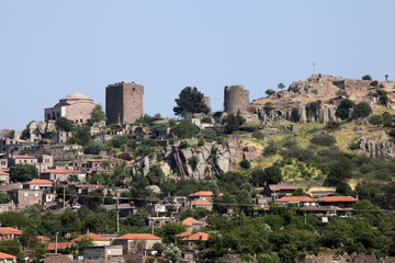Obraz premium Assos ancient city in Behramkale, Ayvacik, Turkey