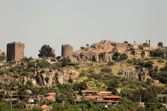Assos ancient city in Behramkale, Ayvacik, Turkey