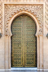 Tür am Mausoleum von Mohammed V, Rabat, Marokko © Belish