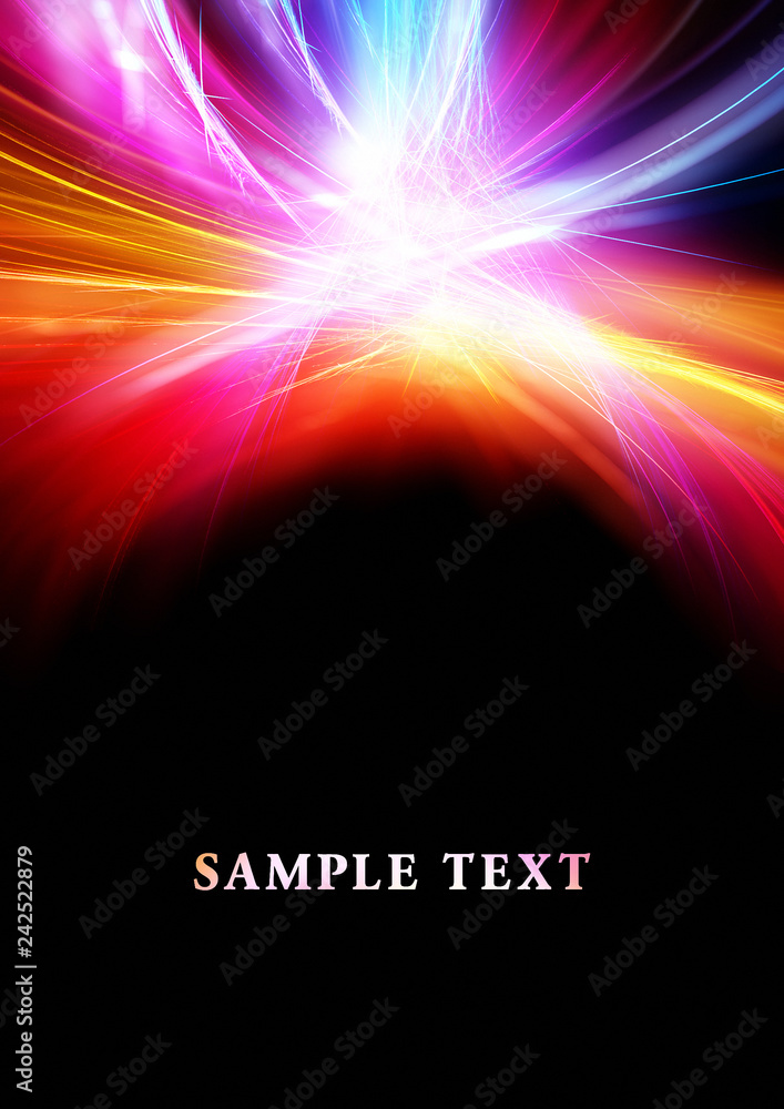 Aufkleber abstract template with bright fractal