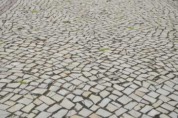 Stone pavement texture