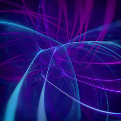 Bright abstract retro background made in 80s style with neon light fog