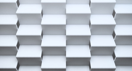Zig zag or triangle wall. Modern abstract architecture background. Future concept. 3d illustration.