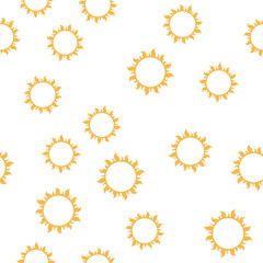 vector seamless sun pattern
