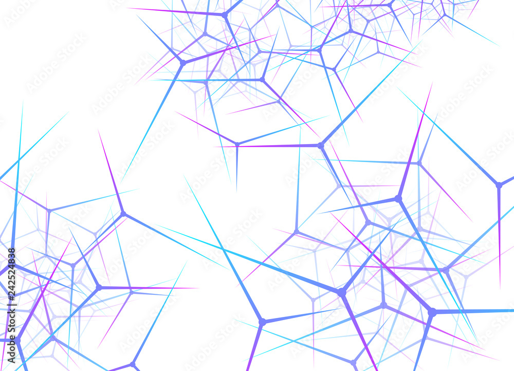 Aufkleber abstract technology background. polygonal space. big data visualization. medicines and science conce