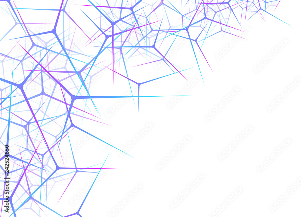 Poster abstract technology background. polygonal space. big data visualization. medicines and science conce