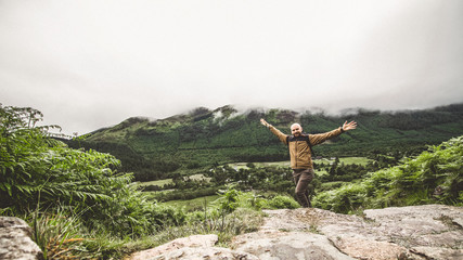 Obraz premium Góral piesze wycieczki Ben Nevis w Szkocji