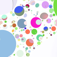 Multicolor geometric circle abstract background seamless pattern