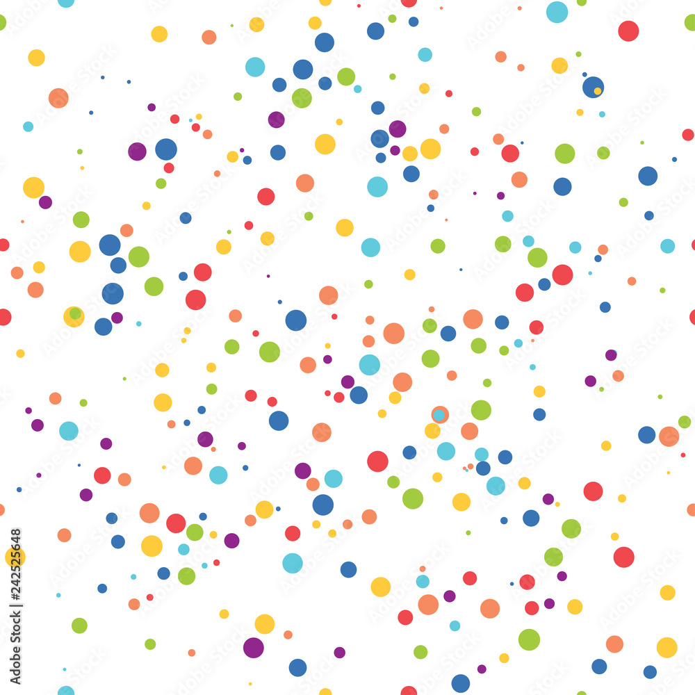Poster vector seamless background pattern with dots