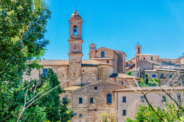 Fototapeta premium Altstadtansicht von Montepulciano in der Toskana