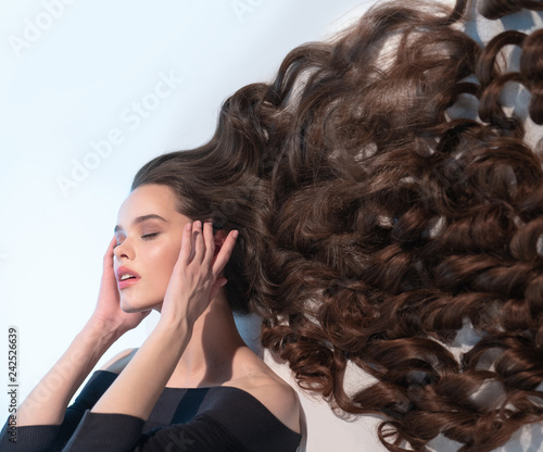 Very Long Thick Hair Of A Beautiful Girl Stockfotos Und