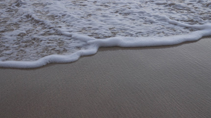 waves on beach