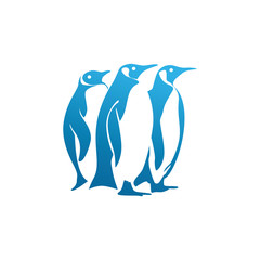 Blue Penguin Vector