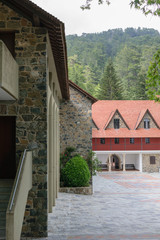 facades of buildings with Windows and doors.