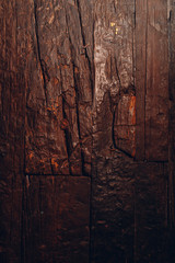 Antique wooden wall.