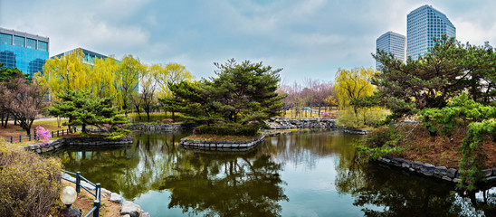 Yeouido Park in Seoul, Korea