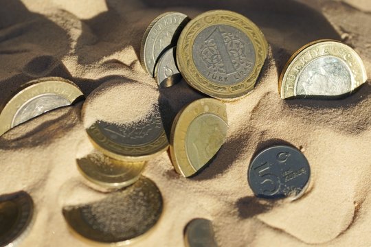 Türkische Lira, Symbolbild für die Inflation in der Türkei 