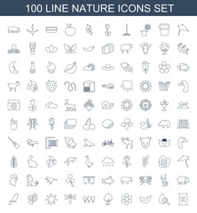 100 nature icons