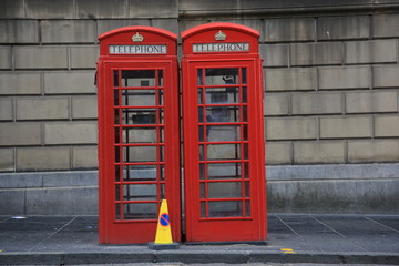 Fototapeta premium britische Telefonzellen