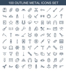 100 metal icons