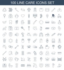 100 care icons