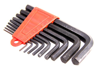 The hexahedron is a polyhedron with six faces. Set of hexes. Instruments.