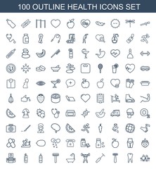 100 health icons