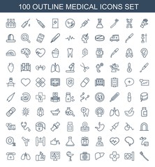 100 medical icons