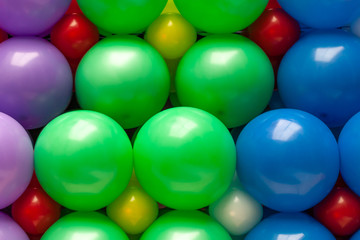 happy colorful balloons ornament for designer. rows bright color beautiful baloons. background texture. summer  festive mood