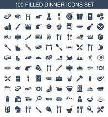 100 dinner icons