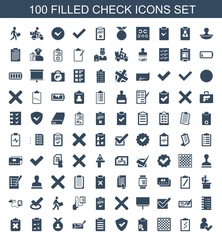 100 check icons