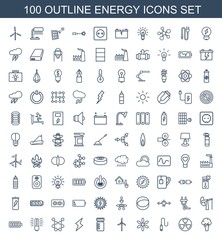 100 energy icons