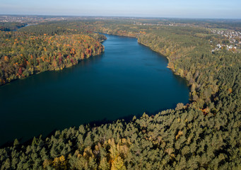 River through the autumnal forest