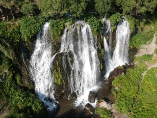 Obraz premium Mountain Waterfall, Wild Scenery