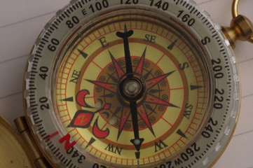Close up compass