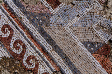 antique floor mosaic in Jordan