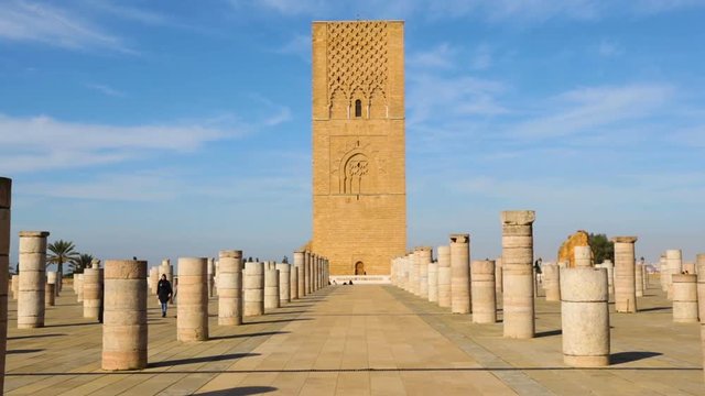 The Hassan Tower in Rabat, Morocco