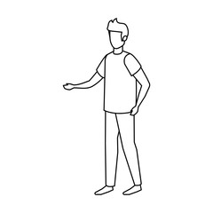 young man avatar character