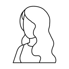 beautiful and young woman character