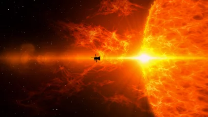 Foto auf Acrylglas Sonnenforschung durch Raumschiffe © Skórzewiak