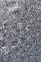 Frosty pattern on the glass. Thin ice crystals on the window gla