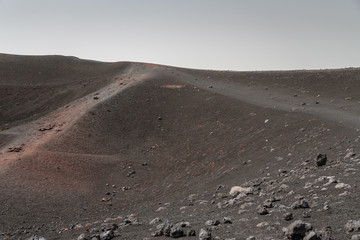 Mount Etna active volcano in Sicily