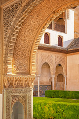 Detail of the Alhambra Palace in Granada, Spain