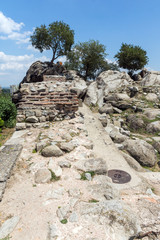 Panoramic view of city Plovdiv from Nebet Tepe hill, Bulgaria