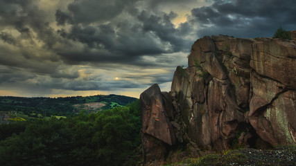 Black rock in Wirksworth