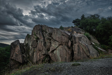 rocks and blue sky