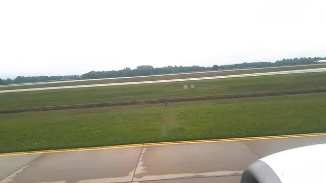 View from airplane window