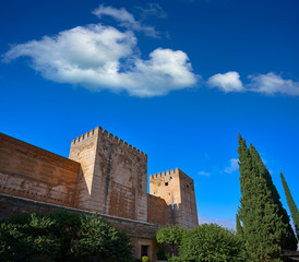 Naklejka premium Alcazaba of Alhambra in Granada of Spain