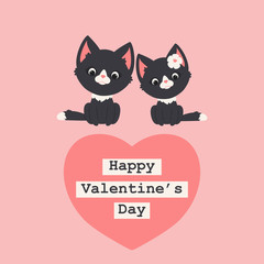 Valentine's Day greeting card template